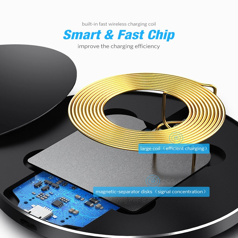 Wireless Fast Charging Pad Dock Station